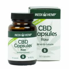 Wedihemp - CBD Capsules Raw - 5% - 60 capsules