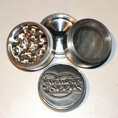 38mm 4p Paradise Seeds Grinder Logo Silver